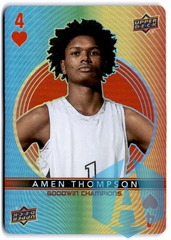2022 Upper Deck Goodwin Champions Playing Cards #4 HEARTS Amen Thompson
